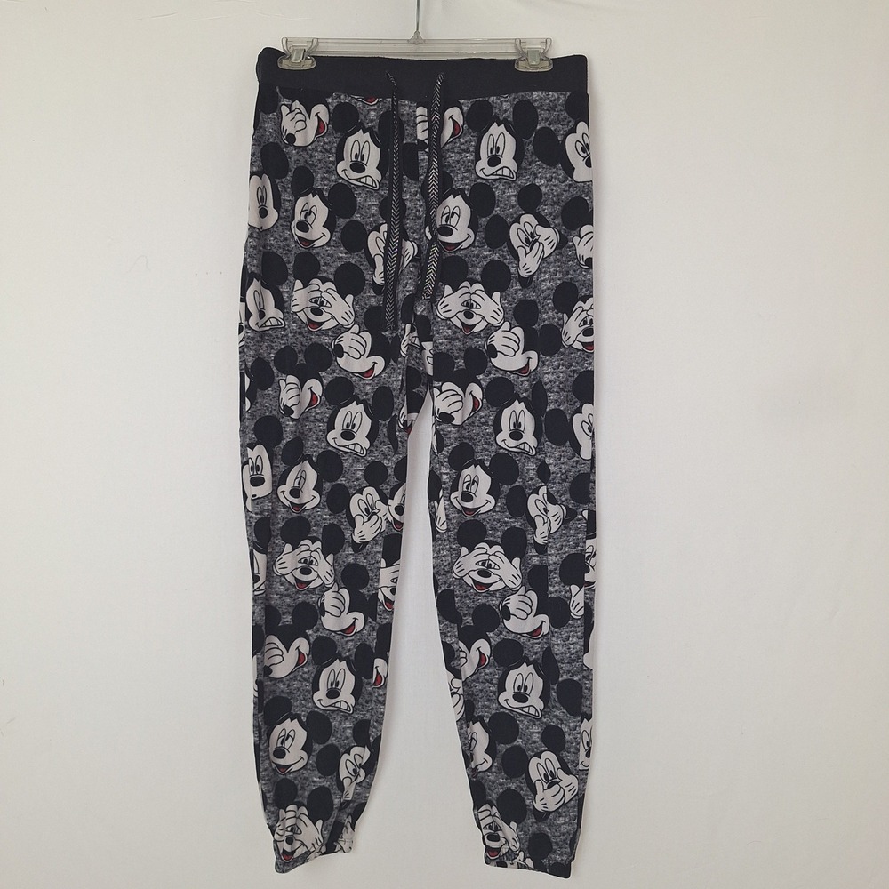 Disney Mickey Mouse All Over Print Pajama Jogger Pants Grey LZ00901BCMK Size S